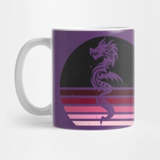 Medieval Dragon Gothic Sunset Mug